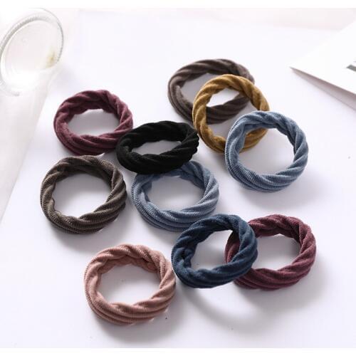 50PCS/Lot Hot Sale Girls Colorful Elastic Hair Band Lovely Kids Children Hair Ropes Hair Accessories Random Color