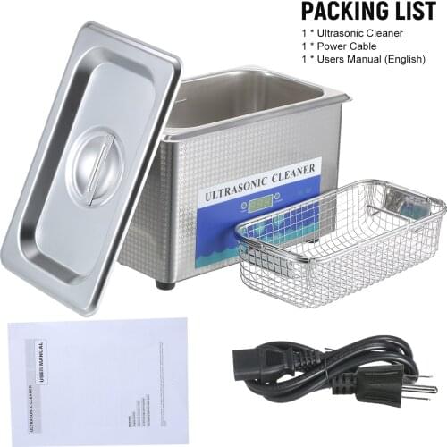 900mL Digital Ultrasonic Cleaner with Degassing Function Glasses Cleaning Machine Cleaning Tool Toothbrush Cleaning Instrument