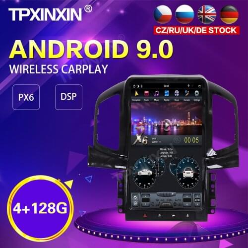 PX6 Android 9.0 4+128G Tesla Style Car Radio For Chevrolet Captiva 2013-2017 GPS Navigation Stereo Recoder Head Unit DSP Carplay