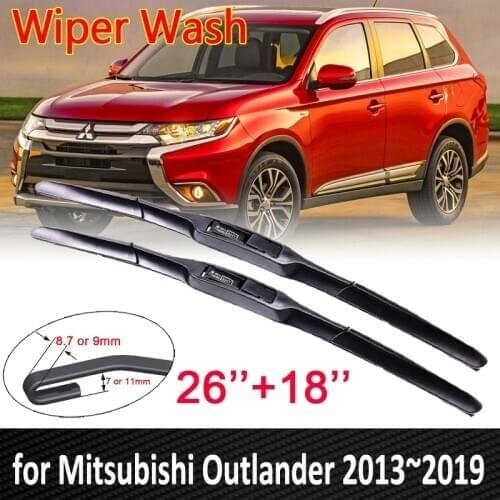 Car Wiper Blade Windshield for Mitsubishi Outlander 2013 2014 2015 2016 2017 2018 2019 3rd Gen Windscreen Wipers Car Goods