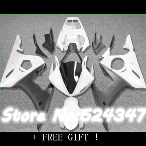 B CUSTOM Motorcycle Fairing kit for YZFR6 03 04 05 YZF R6 2003 2004 2005 YZF600 Fashion white black Fairings set
