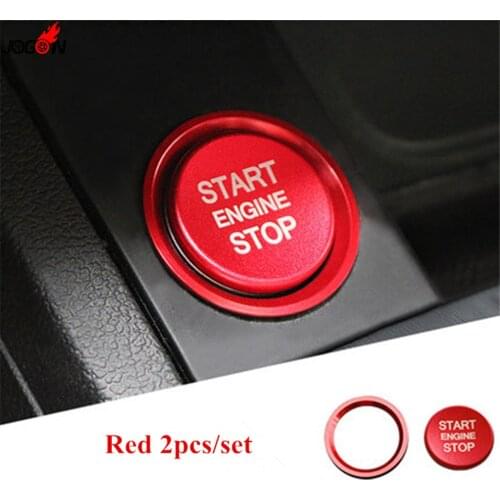 Red Blue For Audi A4 A5 B9 2017 2018 A6 C7 A7 2011-2017 Q5 8R Push Start Stop Engine Button Ring Cover Trim Sticker