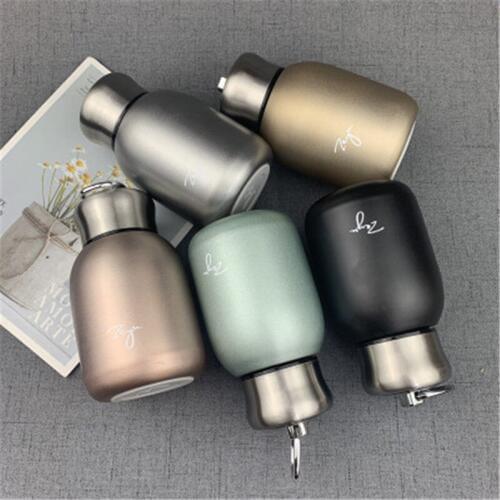 Stainless steel frosted insulated coffee cup chubby Ding portable tea cup Creative pot belly cup boys girls gift