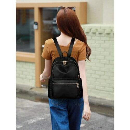 New Fashion Backpacks Wear-resistant Zipper Women Nylon Casual Backpack Children Student Large Capacity Shoulder Schoolbag