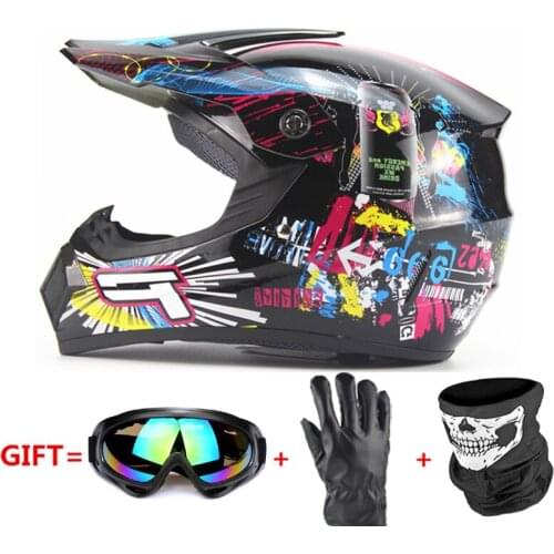 Motorcycle Helmet Casco Moto Off Road Helmet ATV Dirt Bike Downhill MTB DH Capacete Moto Glasses Motocross Helmet Free Gifts