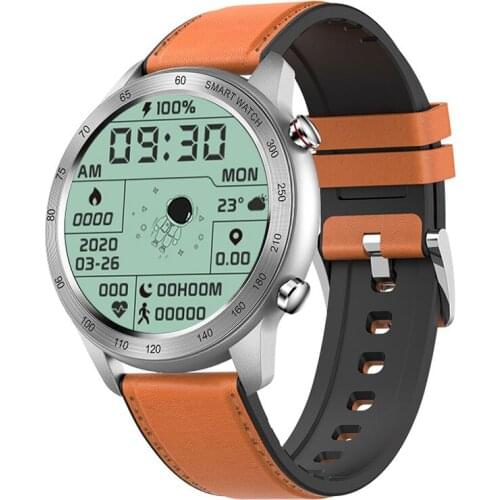 Mens Sports Watches Touch Bluetooth Smartwatch Waterproof Leather Blood Pressure Detection Relogio Inteligente Smart Watch men