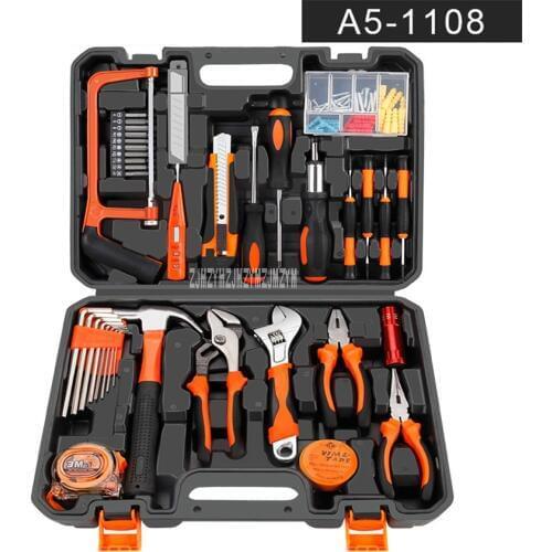 SR-3011 Hardware Tool Kit Home Combination Hand Repair Tool Suite Multifunctional Tool Box Hardware Tool Set Woodworking Wrench