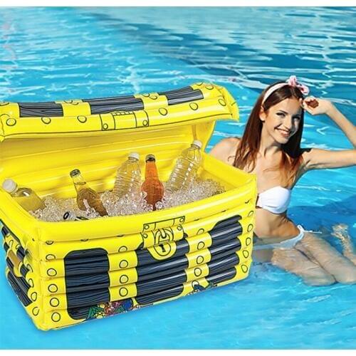 Inflatable Ice Bucket,PVC Beer Cooler Large Capacity Floating Drink Holder- for Pool Party Beach