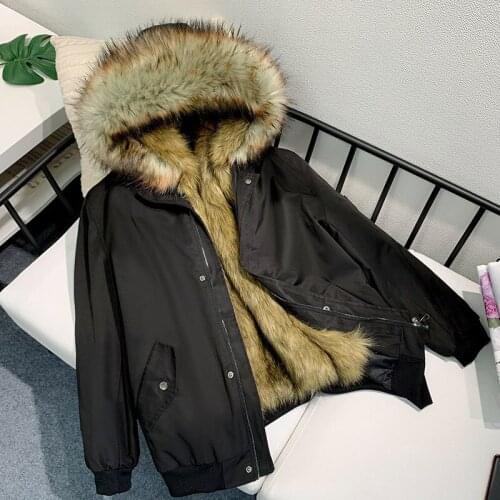 Autumn and winter new youth fashion hooded fur coat mens short hooded inner bladder hair removable pie overcome