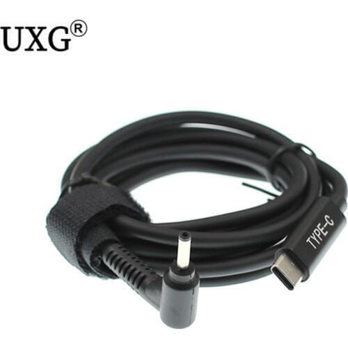 Type C to dc 3.0x1.0 3.0*1.0mm Male Plug Converter USB C PD Charging Cable Cord for Acer Aspire 19V Laptop Power Adapter 1.5m 5f