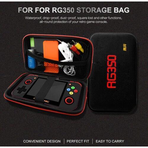 Portable Retro Game Console Protection Bag Protective Storage EVA Bag Waterproof Anti-fall Carrying Case for RG350