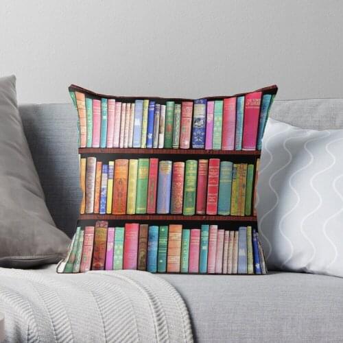 Bookworm Antique books Throw Pillow Cushion Cover Polyester throw pillows case on sofa home living room car seat decor 45x45cm
