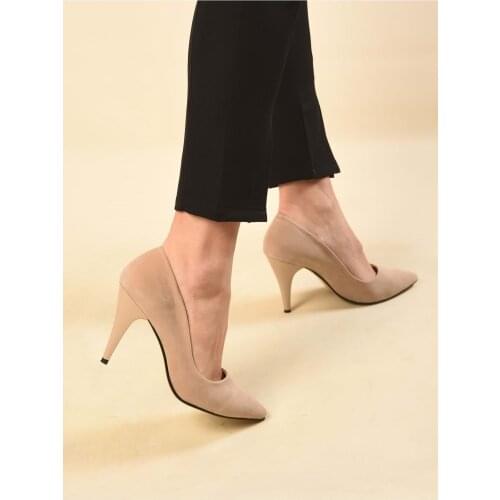 Shoeberry Women Ten Suede Classic Heels Stiletto