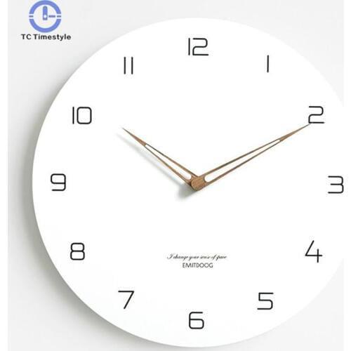Modern Minimalist Nordic Clock Living Room Home Decoration Fashion Atmosphere Quartz Silent Wall Clocks Decor Christmas Gift