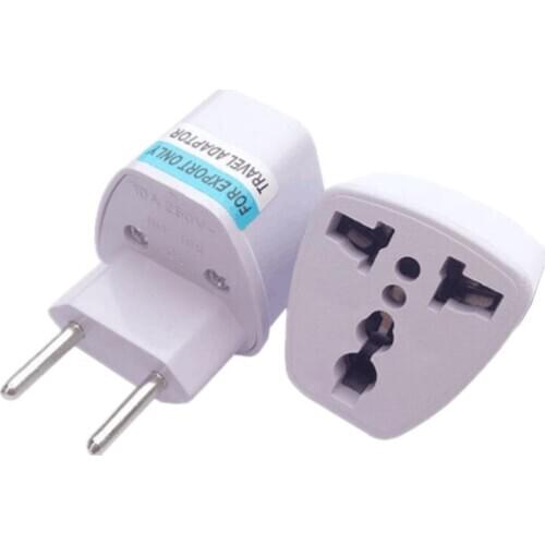 Universal UK US AU To EU Plug Adapter Travel Brazil Argentina Switzerland Electrical Plug Socket Converter 100 Pcs/lot
