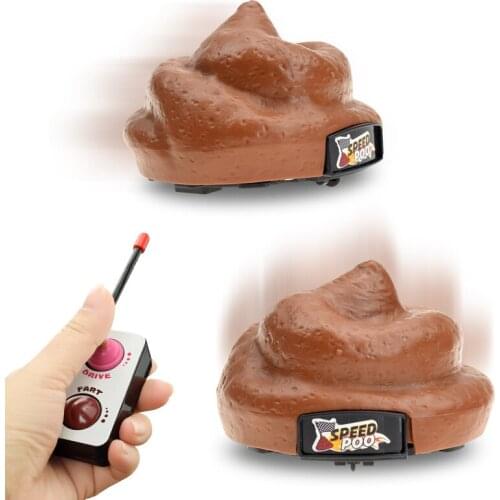 Funny Remote Control Speed Poo for Kids Joke Prank Toys Family Party Games Fun Drive And Spin Toys Gags & Practical Jokes