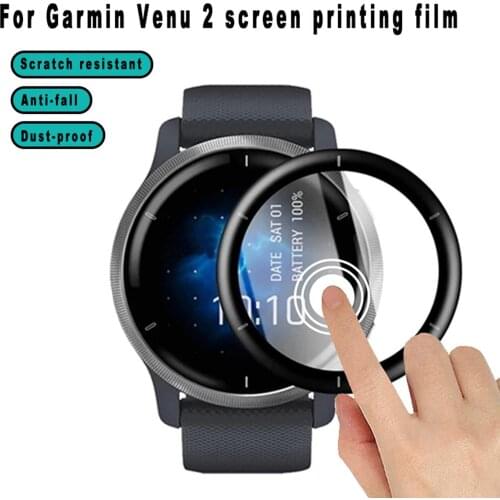 Protective Cover Screen Protector Soft Glass Fiber For Garmin Venu 2