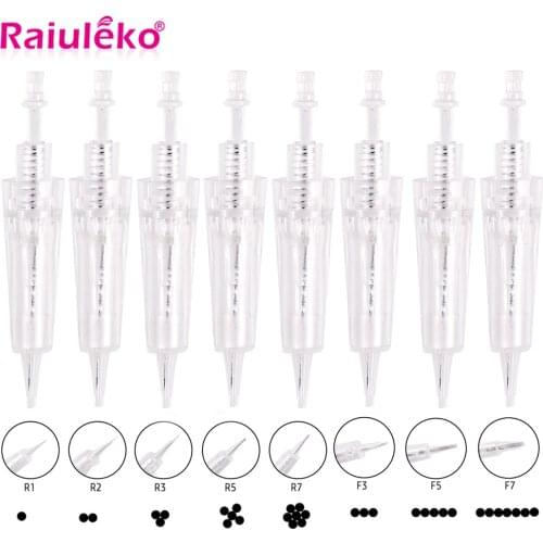 20pcs Bayonet Micro Needle Cartridge Needle for R1/R2/R3/R5/R7/F3/F5/F7 Micropigmentation Tattoo Makeup Eyebrow Lip Derma Tools