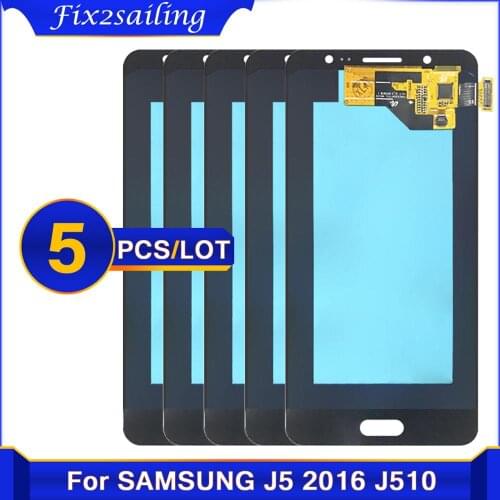 5 pcs/lot 100% test AAA+ LCD For Samsung Galaxy J5 2016 SM-J510F J510FN J510M J510 LCD Display+Touch Screen Digitizer Assembly