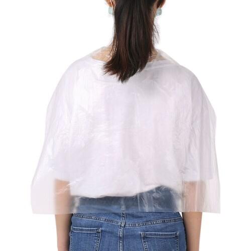 50pcs Disposable Hair Coloring Cape Waterproof Hair Coloring Shawl Cape Hairdresser Stylist Wrap Durable Waterproof Non-stick