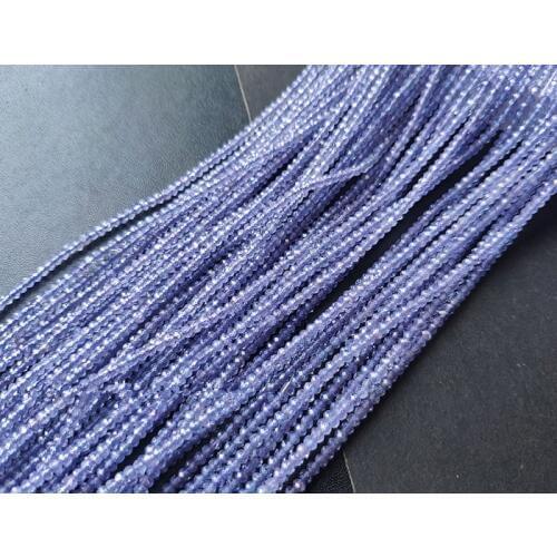 AA loose beads tanzanite blue roundel faceted 2.5mm 43cm for DIY jewelry making FPPJ wholesale beads nature