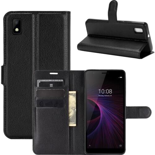 Book Style PU Leather Case Cover for ZTE Blade L210 Flip Wallet Phone Bags Cases with Stand for ZTE Blade L210