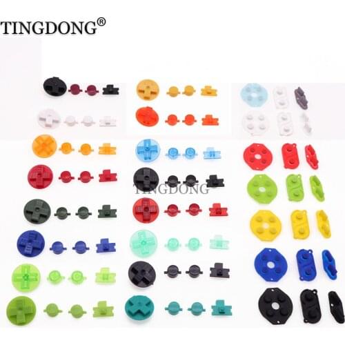 Rubber Conductive Button A B D pad Silicone Start Select Keypad & DIY Buttons Set For Gameboy Classic GB Repair parts