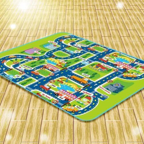 Baby Creeping Mats Eco-friendly Dampproof City Pathway Pattern Play Mat for Toddlers AN88