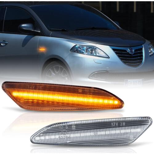 2Pcs Dynamic LED Side Marker Turn Signal Blinker Light For Alfa Romeo 147/156 For Fiat Tipo For Lancia Delta 3 Ypsilon Canbus