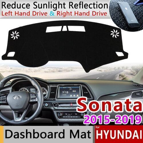 For Hyundai Sonata 2015 2016 2017 2018 2019 LF Anti-Slip Mat Dashboard Cover Pad Sunshade Dashmat Protect Carpet Car Accessories