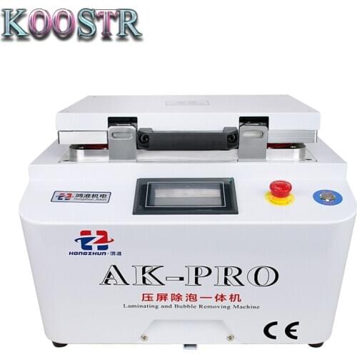 AK PRO oca laminator machine Vacuum laminating mobile phone screen repair LCD refurbish for iPhone repair Air bubble remover
