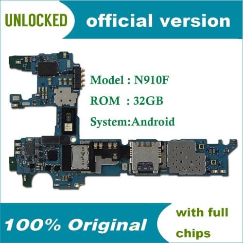 For Samsung Galaxy Note 4 N910F Motherboard for Note 4 N910C N910U N910G N910T N910A N910P N910V Motherboard