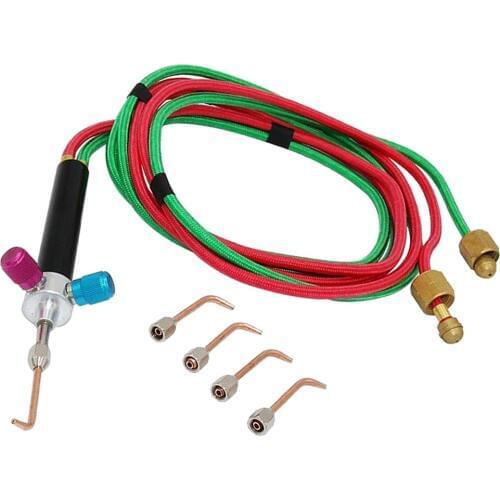 High Quality Mini Jewelry Gas Welding Micro Torch Jewelers Welding Soldering W/ 5 Nozzles