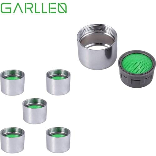 GARLLEN 5pcs Stainless Steel+Plastic M22 Internal Female Bubbler Thread Bubbler Mixing External Faucet Filter Nozzle