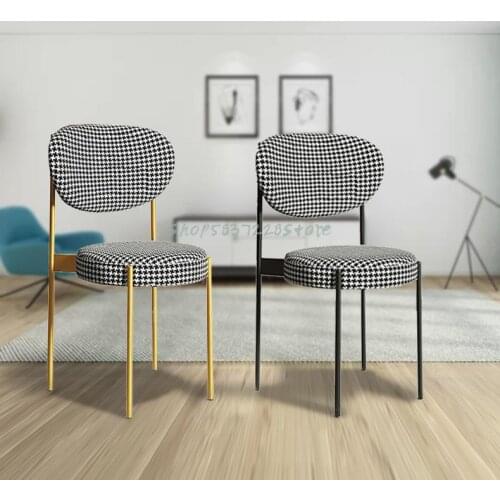 Nordic Light Luxury Back Dining Chair Can Be Stacked With Modern Small Family Dining Chair, Net Red Simple Makeup Stool