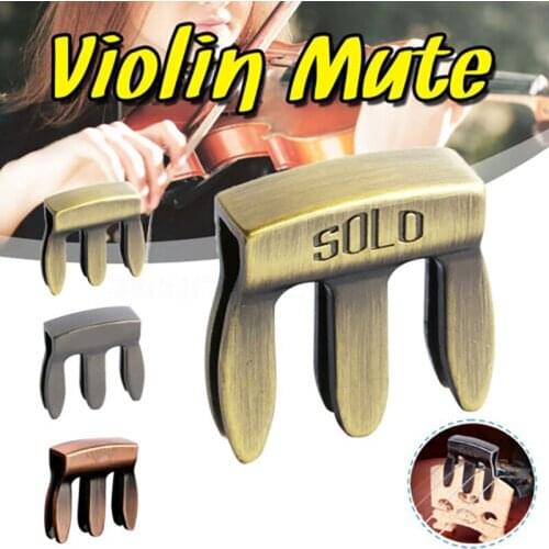 New Violin Viola mute Genuine Aluminum Metal High Quality 3-prong Mute Solo Brand 3 colors availabe