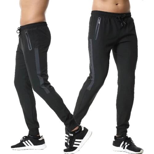 New Men Sportswear For Men Jogging Running Pants zipper pocket Athletic Football Soccer pant Training sport Fitness Gym Trousers