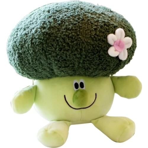 Cute Plush Cauliflower Vegetable Pillow Soft Plushies Toys Home Car Decoration Throw Pillow Birthday for Friends