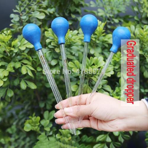 Glass graduated Pasteur pipettes with rubber head Transfer dropper Borosilicate dropping tube Pyrex pipette filler 10pcs/pack
