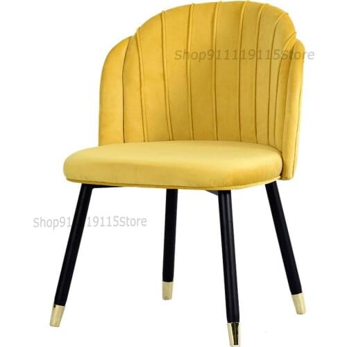 Light Luxury Nordic Dining Chair Simple Post Modern Back Solid Wood Dining Chair Ins Wind Net Red Chair Personalized Dining Chai