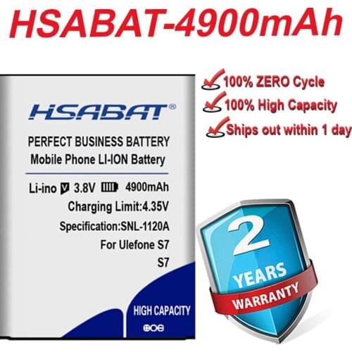 Top Brand 100% New 4900mAh Battery for Ulefone S7 MTK6580 5.0inch in stock