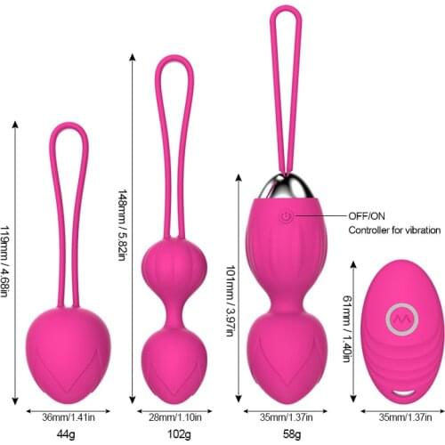 10 Speed Vibrator Kegel Balls Ben wa ball G Spot Vibrator Wireless Remote Control Vaginal tighten Exercise sex toys for Women