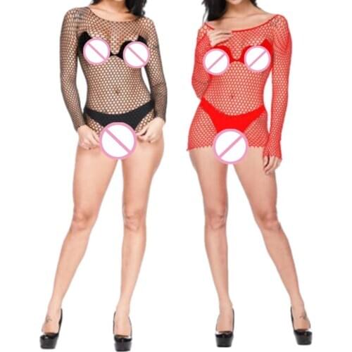 Womens Sex Underwear Hollow Out Mesh Baby Doll Sexy Lingerie Femmes Hot Sleepwear Mini Dress Erotic Lingerie Sexy Costumes
