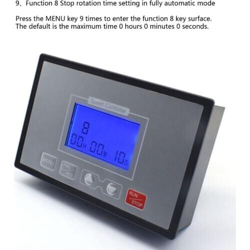 LCD Smart Digital Display 0~100% Adjustable 60A DC 10-55V Motor Speed Controller