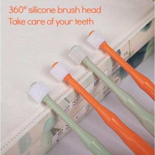 1 Pc 360 Degree Silicone Toothbrush Training Toothbrush Baby Children Oral Care Tooth Brush Tool Toothbrush For Children Gift