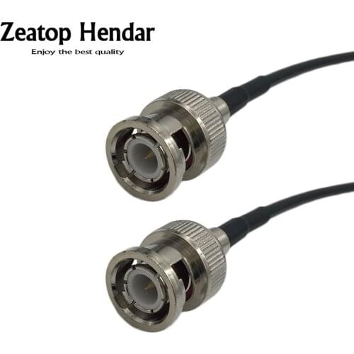 10Pcs BNC Male Jack to BNC Male Plug RG174 Cable RF Coaxial Antenna Pigtail Jump Connector 10CM 15CM 20CM 30CM 50CM 1M 2M 3M 5M