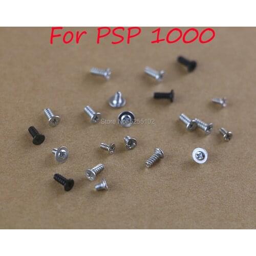 2sets/lot for PSP1000 PSP1001 PSP 1000 console Screws Full Screw Set Repair Parts shell mother main board screw