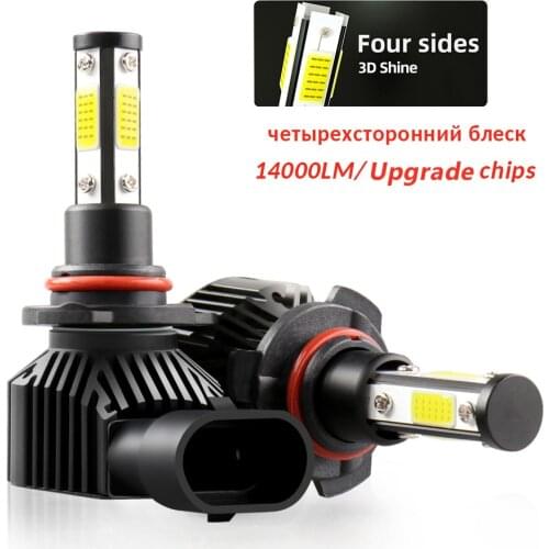 2Pcs 14000LM H7 H11 Led Headlight Bulb 360 Degree LED H8 H9 9005 HB3 9006 HB4 Auto Car Headlight 6000K Fog Light 6000K