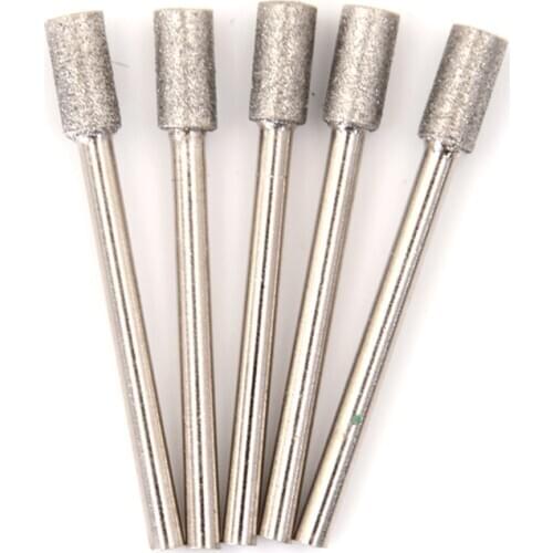 5/10PCS Diamond Chainsaw Sharpener Burr Stone File Chain Saw Sharpening Wholeasle