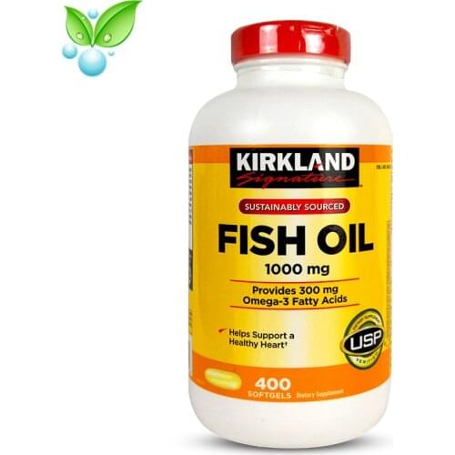 American Original KIRKLAND Signature Deep Sea Fish Oil Omega Adult Concentrated Fish Oil Capsules 400 DHA